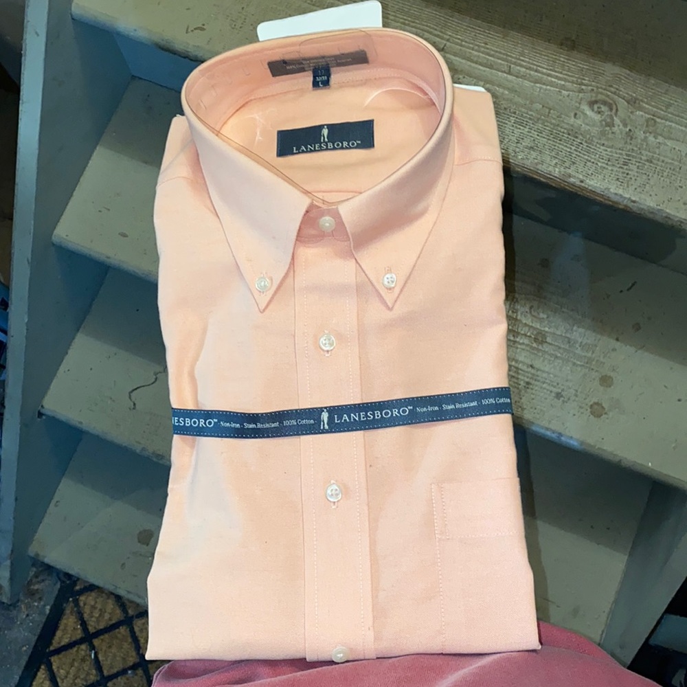 Lanesboro Orange Dress Shirt/Button Down. BRAND NEW WITH TAGS!!